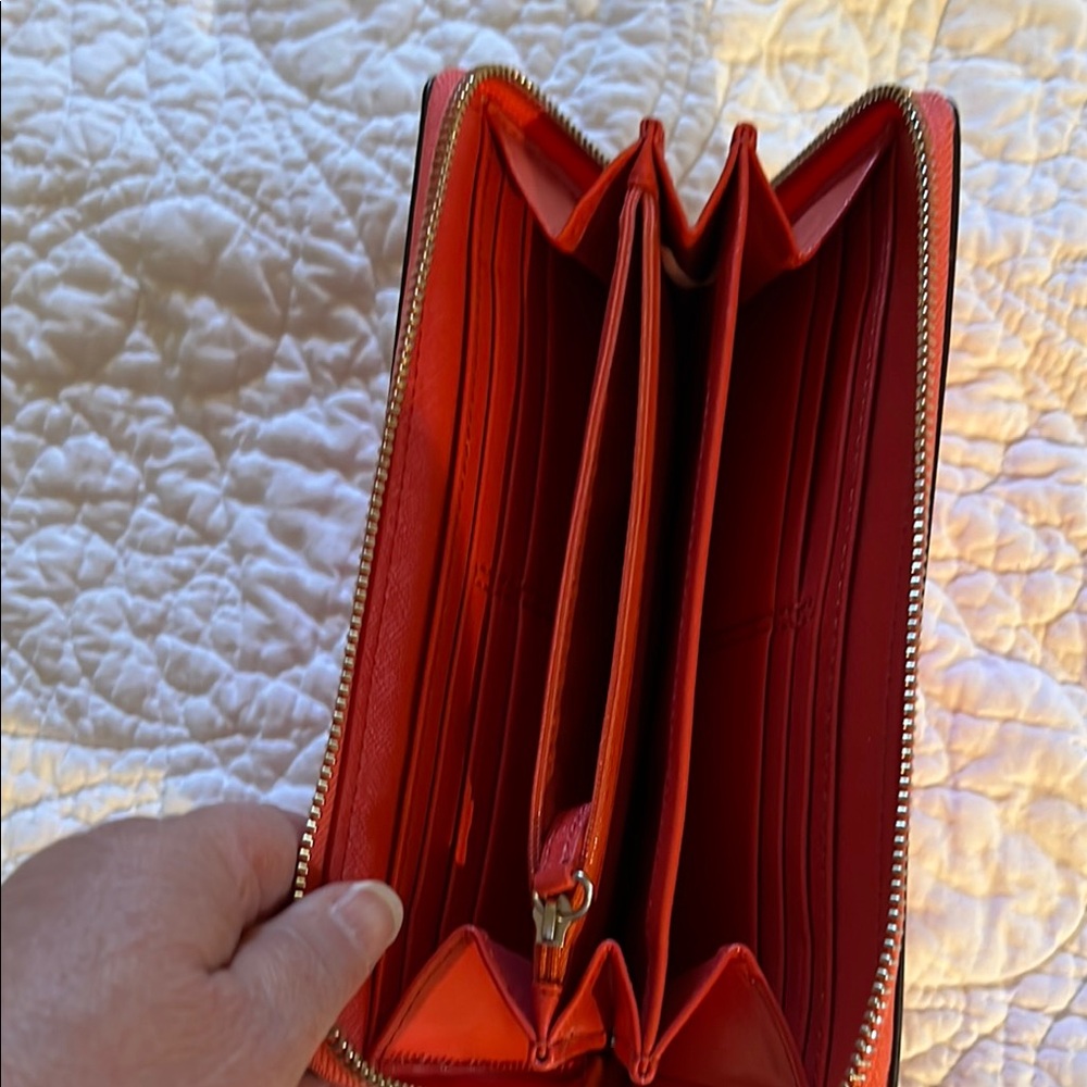 Coach Red and Orange Wallet - Picture 5 of 5